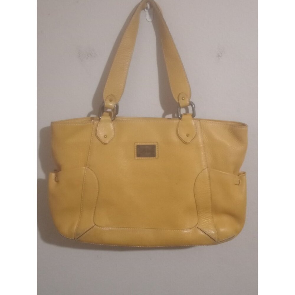 Beautiful Cole Haan Tan Brown Soft Leather Shoulder Handbag w/Double Handles